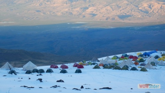 5.Tag Blick aufs Camp