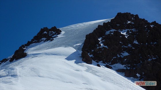 5.Tag Kasbek-Gipfeltag Gipfel-Flanke